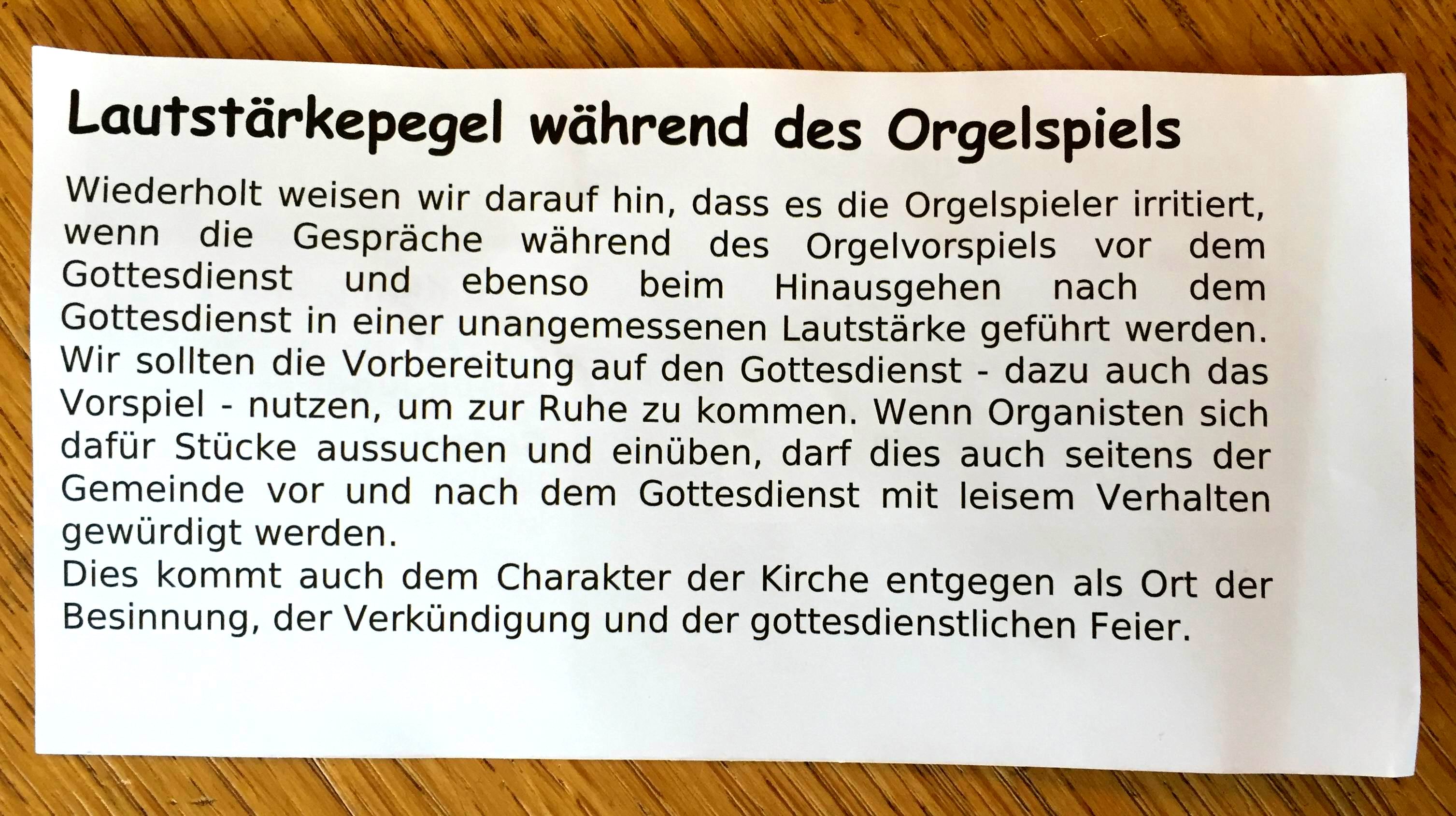 Veldhausen-Orgel-Gemeindebrief